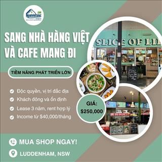 Sang nhà hàng Việt và cafe, doanh thu ổn định tại Luddenham, NSW