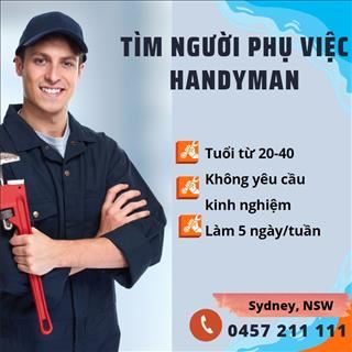 Tuyển phụ việc Handyman làm 5 ngày/tuần, việc đều vùng Sydney